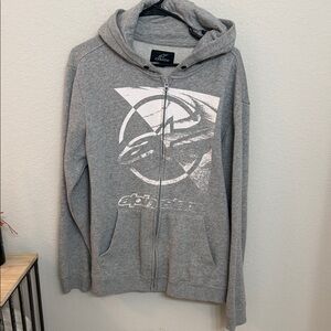 Alpinestars Gray Zip-Up Men's Sweater